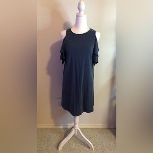 NWT Sz S Blue Cold Shoulder Dress